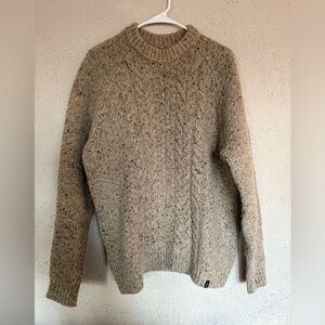 Men's Finisterre Westray Heavy Wool Cable Knit Sweater